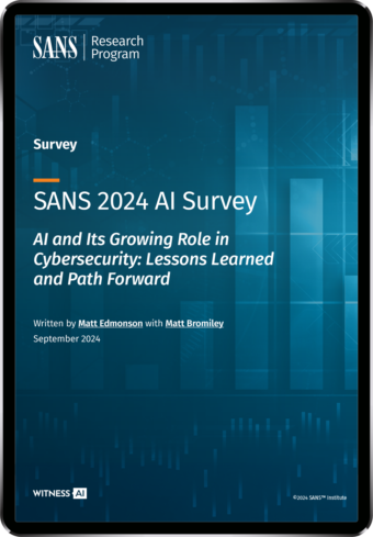 SANS 2024 AI Survey Cover